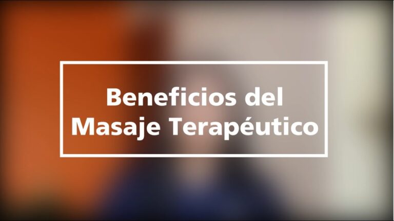 Beneficios de los Masajes Terapéuticos